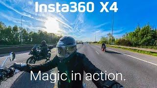 Insta360 X4 for beginners | Motovlogging | Shooting 360 for shorts, reels, Tiktok setup