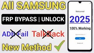 New Method 2025 || All Samsung Frp Bypass 2024 Android 11-12-13-14 || No *#0*# - No Need TalkBack