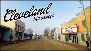 CLEVELAND MISSISSIPPI DOWNTOWN DRIVING TOUR - 4K