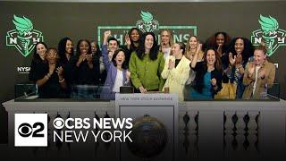 NY Liberty ring opening bell at New York Stock Exchange