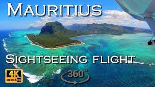 MAURITIUS Sightseeing flight - LAGOON FLIGHT -  360° video 4k