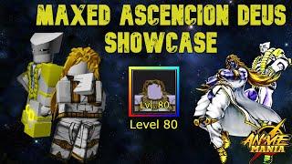 MAXED MYTHICAL ASCENCION IS INSANE! Maxed Ascencion Showcase in Roblox Anime Mania