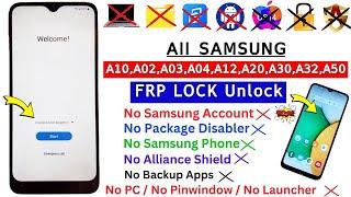All Samsung Android 11/12 FRP Bypass 2024 | A02/A03/A10/A12/A20/A50 Google Account Bypass Without Pc