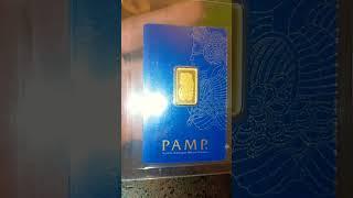 5 Gram Gold Bar PAMP Swiss Made #gold #bar #coin