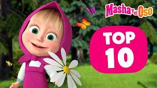 Masha y el Oso ⭐ TOP-10 ⭐ Los mejores del verano ️ Dibujos animados  Masha and the Bear