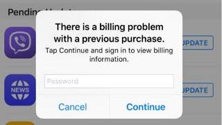 There is a Billing Problem With a Previous Purchase