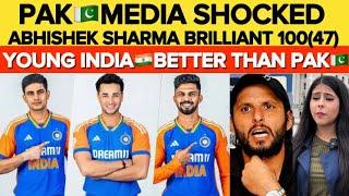 Pak Shocked INDIA Beat ZIMBABWE | Abhishek Sharma 100(47) | Ind vs Zim 2nd T20 2024