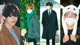 BTS V Airport Fashion Styles 2021 [ with videos ] |방탄소년단 v 공항패션 2021 | btsv空港ファッション