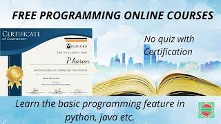 Online Free Programming Course | Educba Certification | Courses for all students