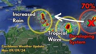 Tropical Storm ‘FRANCINE’ Forming, Hurricane Likely • Disturbance Nearing the Caribbean • 09/09/24