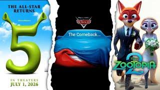 7 Most Anticipated Animated Movie Sequels of 2025-2026 | Shrek 5, Zootopia 2, and More!