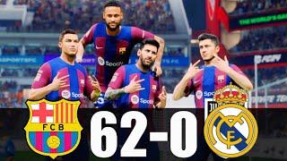 FC 24 -MESSI RONALDO NEYMAR & MBAPPE | ALL STARS |  FC Barcelona 62-0 Real Madrid