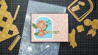 Spellbinders March 2025 Large Die, Stitching Die & 3D Embossing Folder Tutorial! Sweet & Fresh Card!