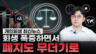 개인회생 너무 몰려서 발생한 부작용 회생의기적