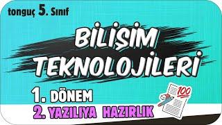 5.Sınıf Bilişim Teknolojileri 1.Dönem 2.Yazılıya Hazırlık  #2025