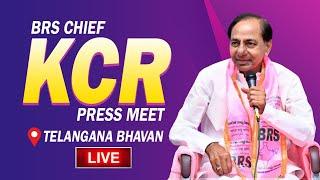 LIVE | BRS Chief KCR's Press Meet | Telangana Bhavan #LokSabhaElections2024