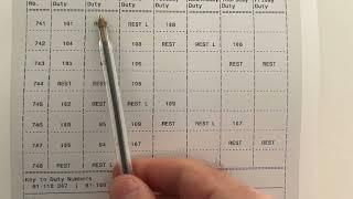 Explaining how a bus drivers rota works - Route 307