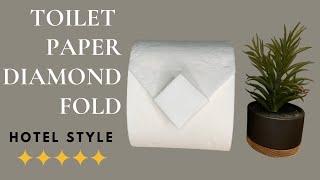 Toilet Paper Origami || Make Diamond With Toilet Paper||Very Easy 