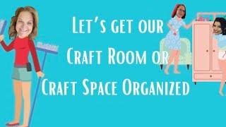 craf-T peep showing her very full but organized craft room.