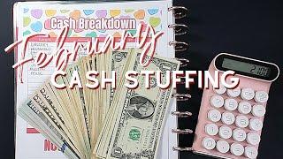 February Variable Expenses | $2100 Cash Envelope Stuffing!