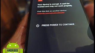 Your device is corrupt. It can be trusted | Motorola G7 Plus