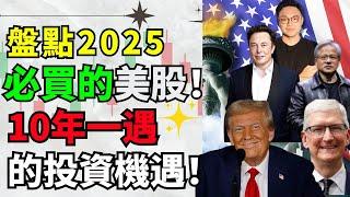 盤點2025必買的美股！ 10年一遇的投資機遇！