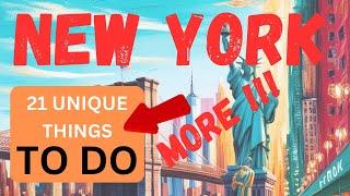 21 Unique NYC Adventures You Must Try!( Unique things to do in New York city.)