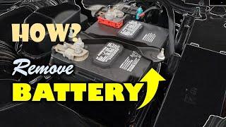 Removing Car Battery Safely