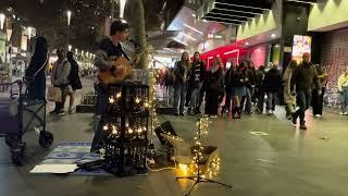 ISHAN - Shape of You Cover - Live busking/looping in Melbourne