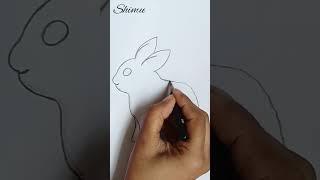 Cute rabbit drawing #short #shorts #youtubeshorts #shortsvideo #shorts #shortsfeed