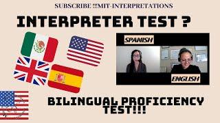English- Spanish Bilingual Oral Proficiency test- Medical Interpreter Terminology LINGUSTICS #1