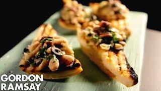 Cannellini Bean Crostini With Anchovy & Olives | Gordon Ramsay