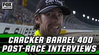 Ryan Blaney, Joey Logano, and more post-race interviews from Cracker Barrel 400 | NASCAR on FOX