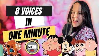 Voice Challenge10 Voices in 60 Seconds || Muskan Katoch