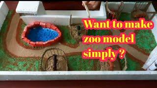 how to make perfect zoo model? // need cost effective  zoo model? // simple  school zoo project