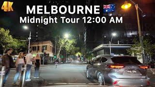 Melbourne Australia at Midnight City Tour 2025 4K Video