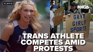 Transgender athlete competes in CIF competition amid protests