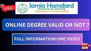 Jamia Hamdard Online Degree Valid or Not? | Uncovering the Validity of Jamia Hamdard Online Degrees