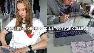 How to Stay Organized in College: Study Hacks & Tips | Charly Maria