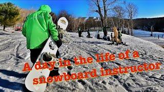 A Day in The Life of a Snowboard Instructor.