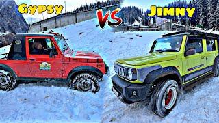 Gypsy vs Jimny in Snow ️ | Which performs better | Snowfall in Manali