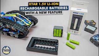 Testing rechargeable XTAR Li-ion 1.5V AA batteries with a useful new feature