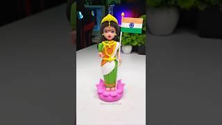 Bharat Mata idol making With Clay  Jai Hind #shorts #short #independenceday