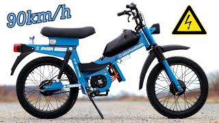 Homemade TOMOS APN 6s ELECTRIC 5000W 72V /// FULL PROCESS