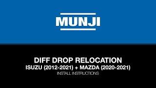 Munji 4x4 - Diff Drop Relocation (ISUZU 2012-2021 & MAZDA BT50 2020/2021 - 4JJ3 Engine)