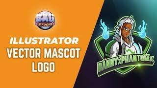 Vector Mascot Character Logo Creation Timelapse