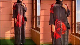 REGLAN KOLLU ABAYA DİKİMİ/FERACE DİKİMİ