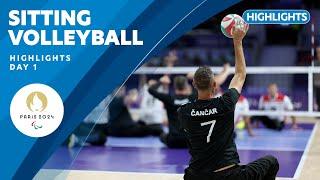  Sitting Volleyball Highlights | Day 1 | Paris 2024 Paralympic Games