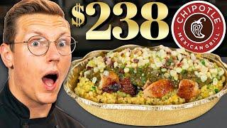 $238 Chipotle Burrito Bowl Taste Test Ft. Jack CouRage Dunlop