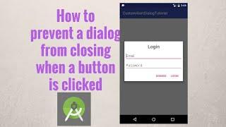 Android Custom Dialog | Create Android Alertdialog With a Custom Layout | android studio